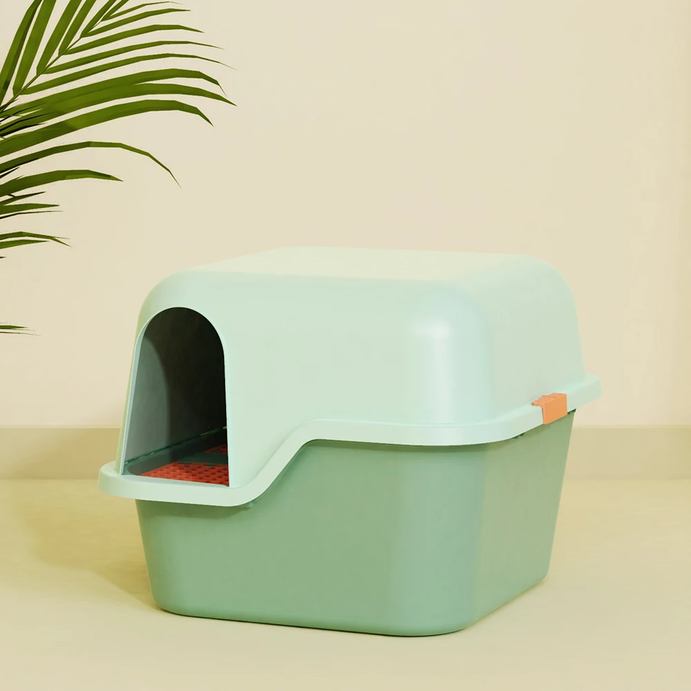 Pakeway Kingbox конфеты товары для домашних животных очистка закрытый пластиковый Туалет кошек лотки кошачьего туалета коробка