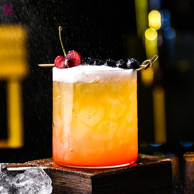 Japanese straight thin walled water glass colin cocktail highball glass cup restaurant glassware home drinking glass tumbler