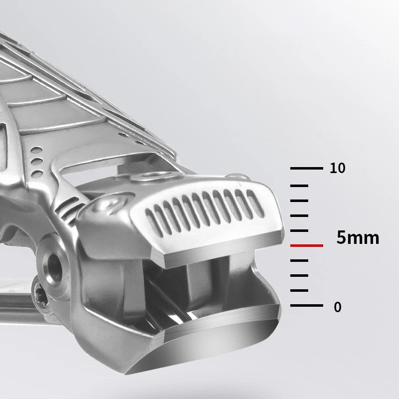 Modern Stainless Steel Heavy Duty Wide Jaw Fingernail Clippers with Concave Blade