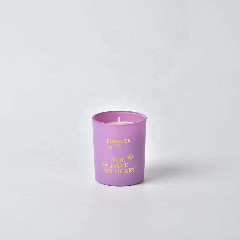Factory Directly Wholesale Natural Candles Flower Scented Home Decoration Luxury Design Soy Wax Candle With Foil Printing
