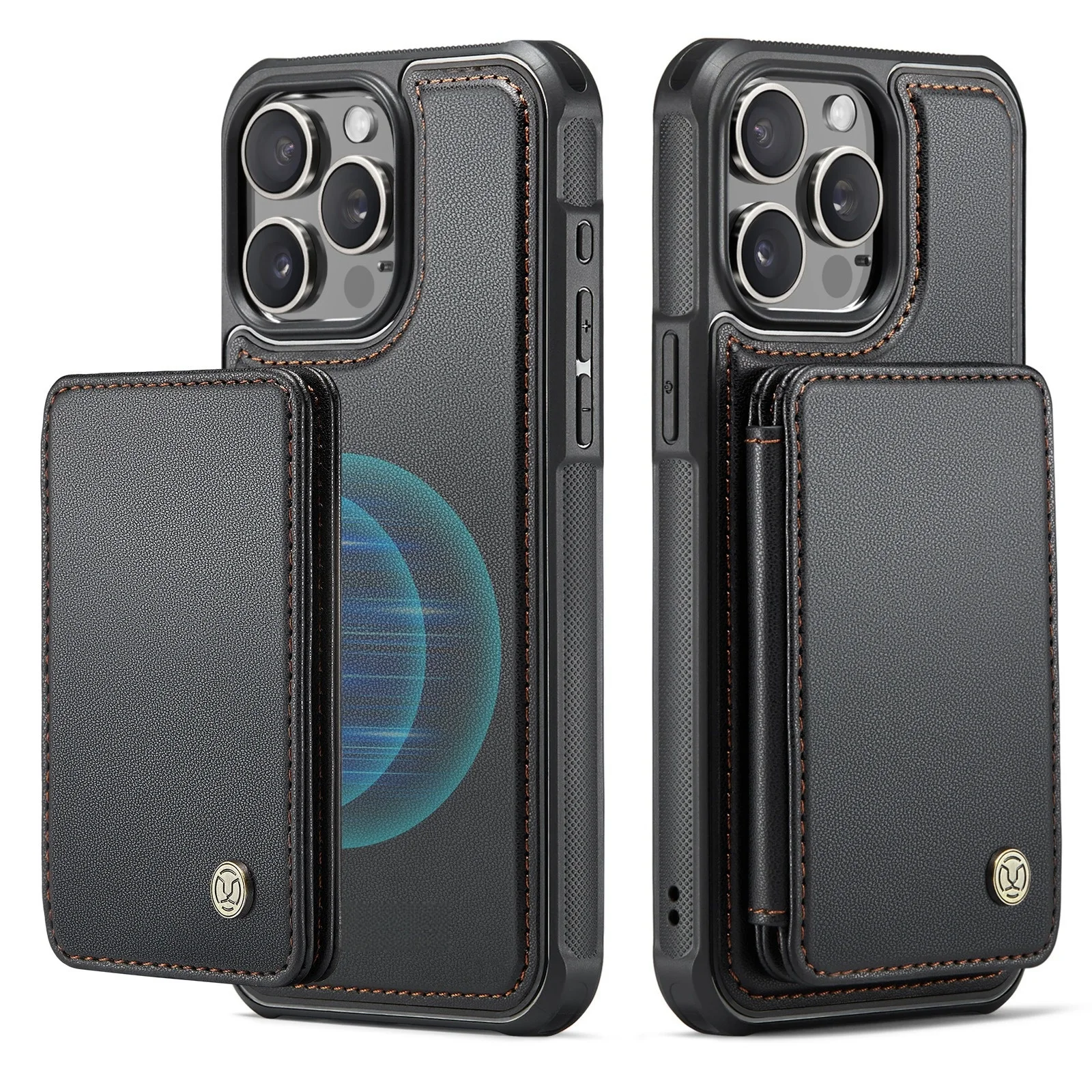 2 in 1 Magnetic Detachable Wallet Cover for iPhone 15 Mobile Phone Accessories for iPhone 15 Pro Max 14 13 12 11 Case