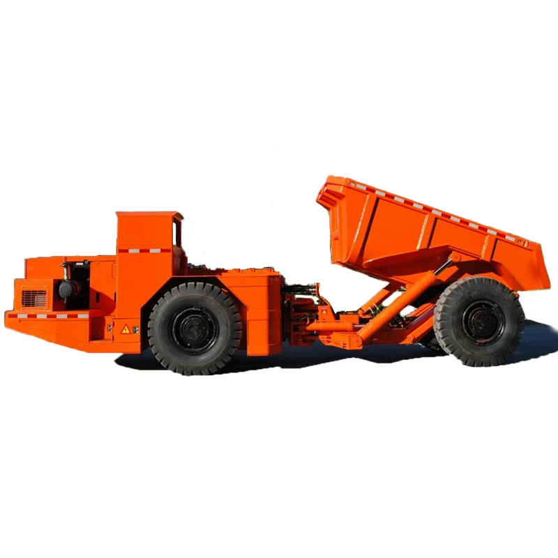 Low profile diesel articulated underground mining dump tuck source