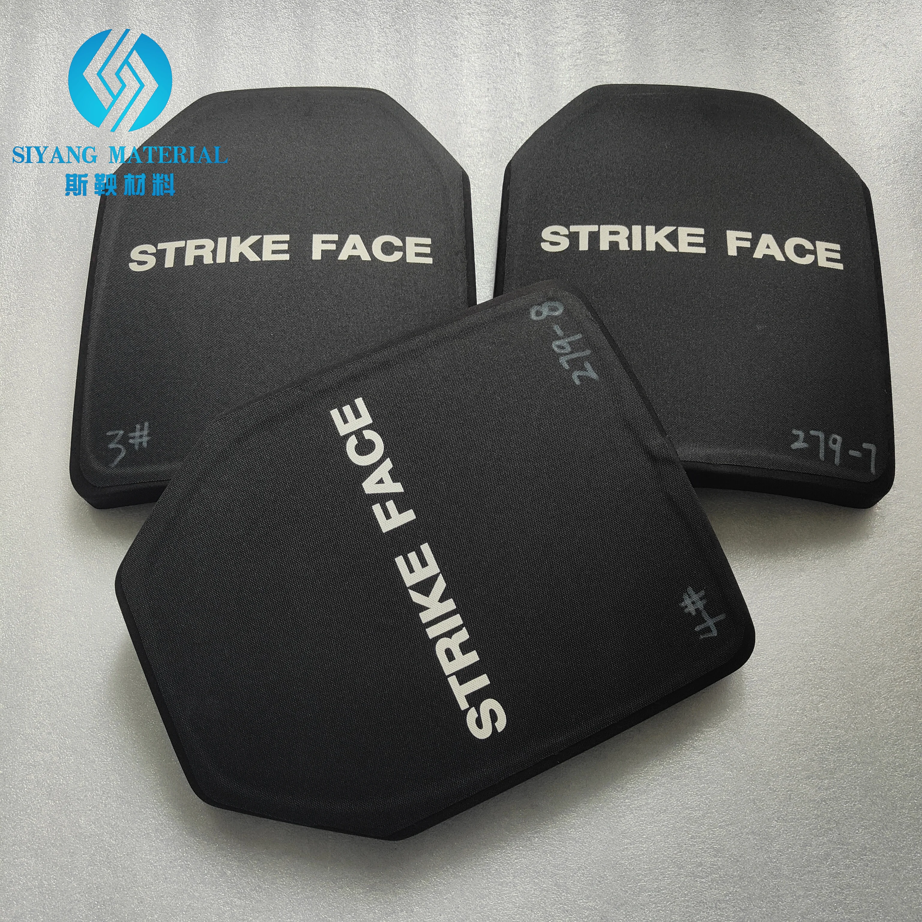 High Quality Level 3 and Level 4 bulletproof vest insert board direct target test size 325 * 260/300 * 250