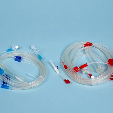 
PVC Material Hemodialysis Blood Lines Infusion Injection Blue And Red Color 