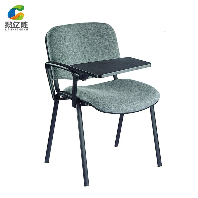 ichair stacking portable PP plastic event chair with writing pad