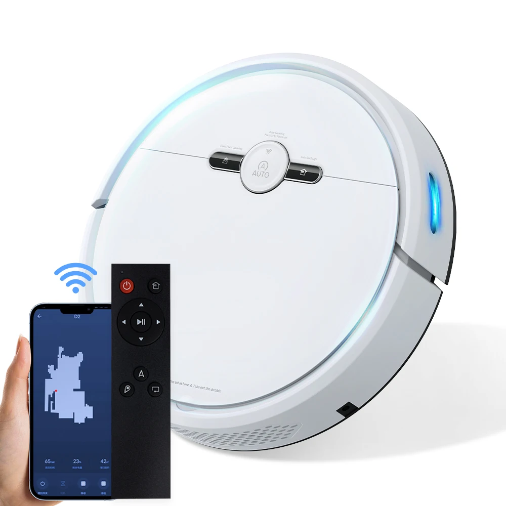 GEERLEPOL Best Smart Automatic Cleaner Gyroscope Scheduled Wifi Mop Robot Vaccum With  battery