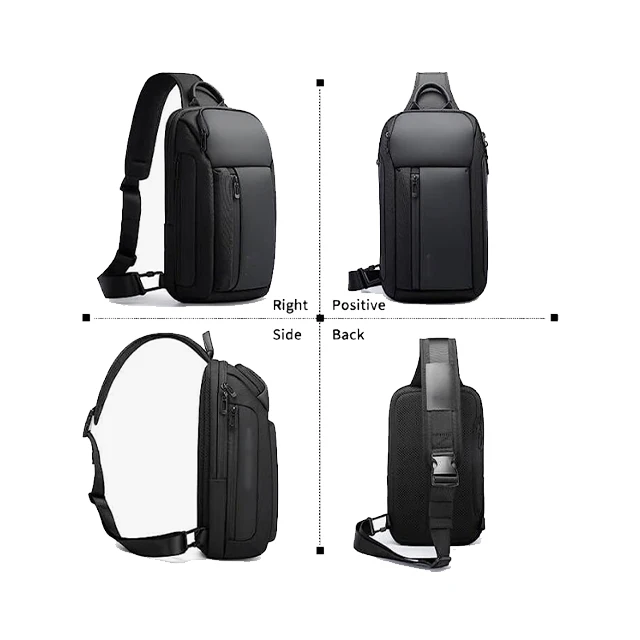 BSCI custom New hot selling high capacity factory price waterprooff mens survival crossbody chest pack