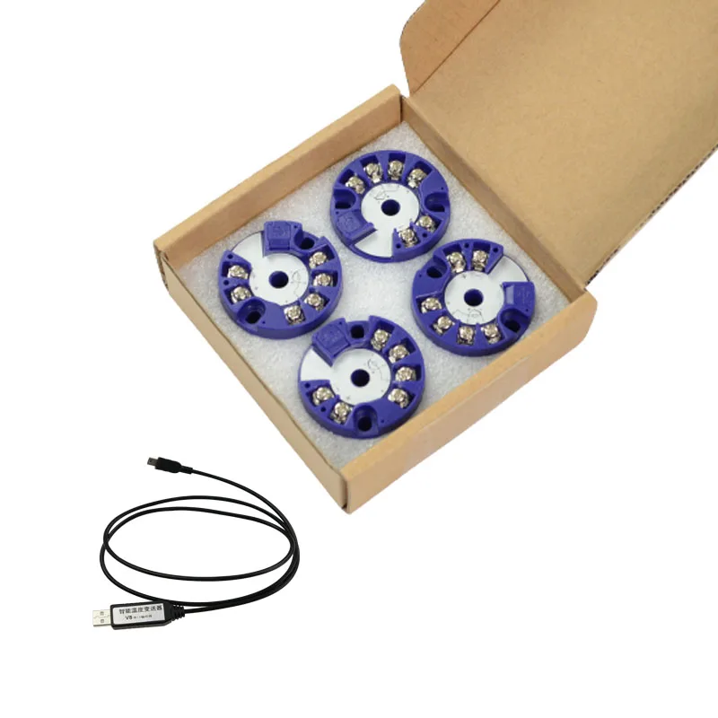 Modern minimalist design room standard temperature sensor and transmitter with 0-200 4-20ma temperature transmitter cable