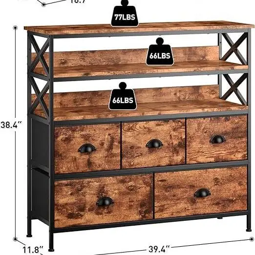 Custom furniture with storage multi-layer drawers American style TV cabinet storage rack suitable for living room