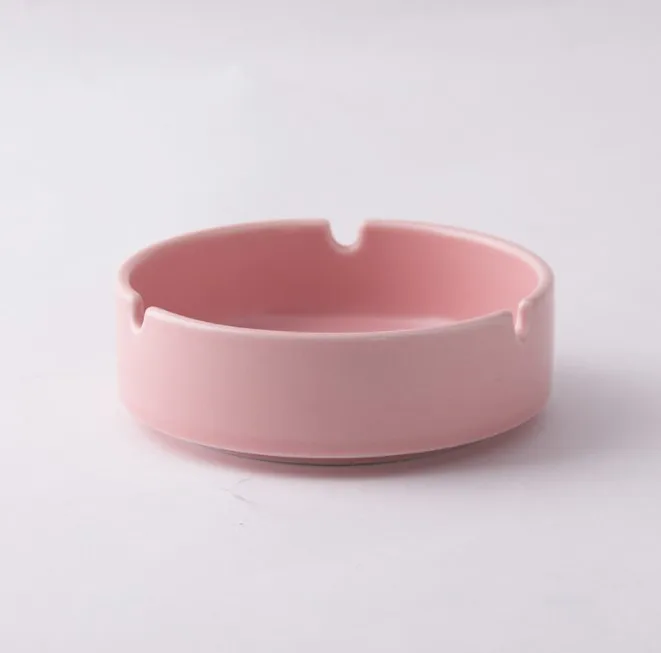 YuFan Wholesale Smoke Accessories Handmade Colorful Ashtray Custom Logo Ceramics Ashtray For Smoking