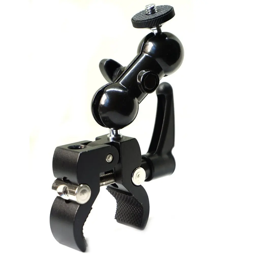 Multi -functional Super Clamp Variable Friction Magic Arm with Camera Bracket for mounting LED Light Camera DSLR