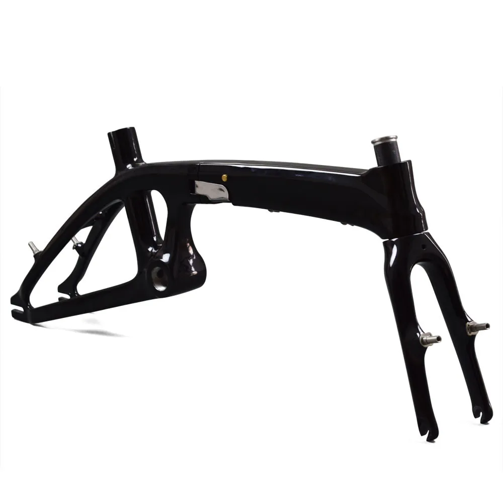 Carbon Fiber Vouwfiets Frame Voor Kids/Vrouw Urban Rijden Carbon Road Frame Mini Compact City Bike Carbon frame