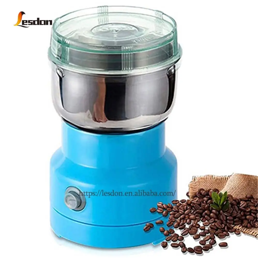 Bean Corn Mill Spice Grinder Removable Bowl Stainless Steel Electric Coffee Grinder