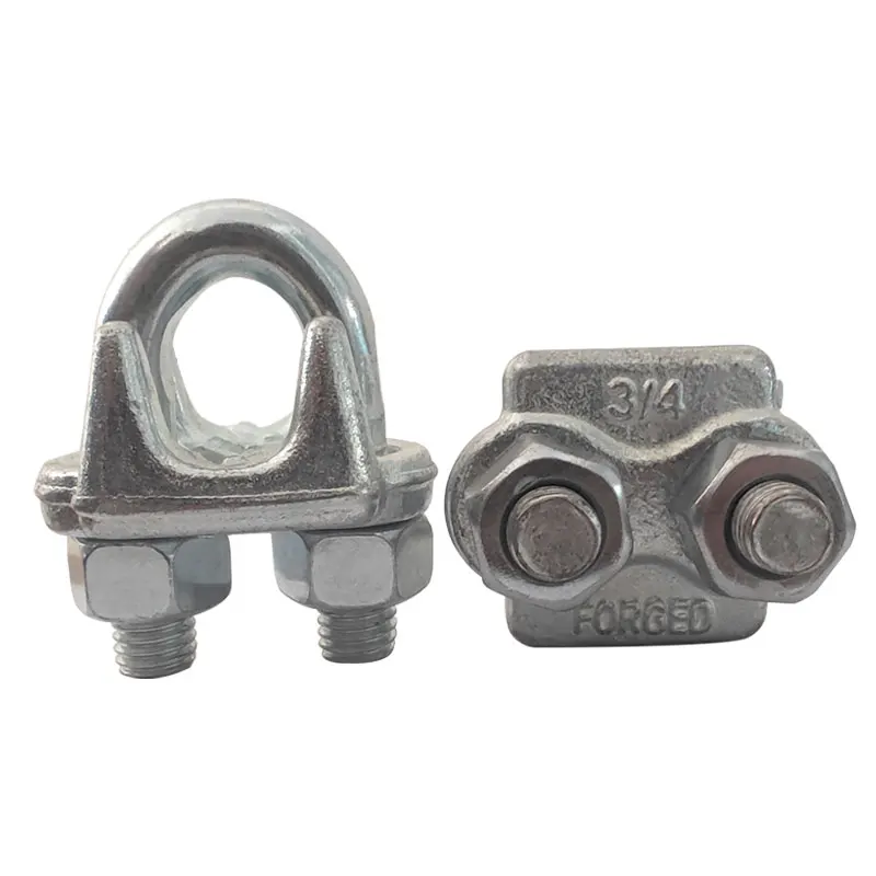 Zinc plated US type drop forged wire rope clamp