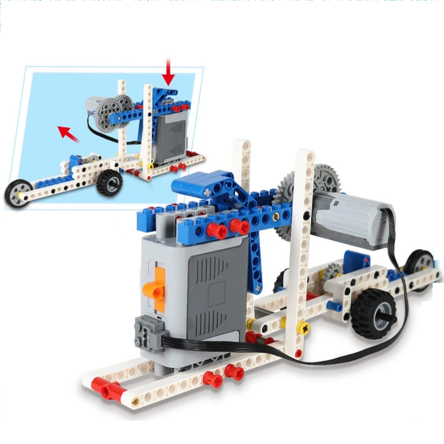 310+Pcs Children Diy Mechanical Engineer Learning Programmable Robot Dog Robotics Kits Steam Toy Building Block Set