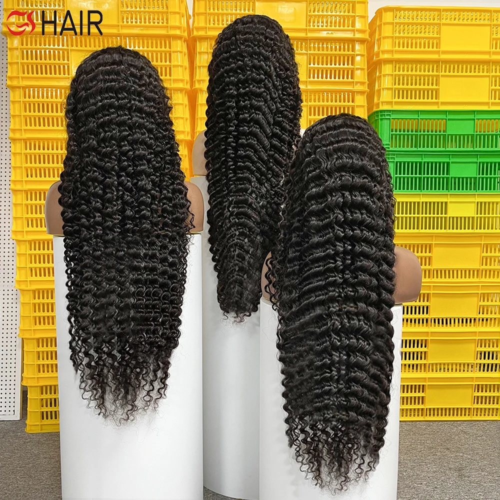 Transparent hd 360 lace frontal wig,deep wave lace frontal human hair wigs for black women,hd lace frontal wig human hair