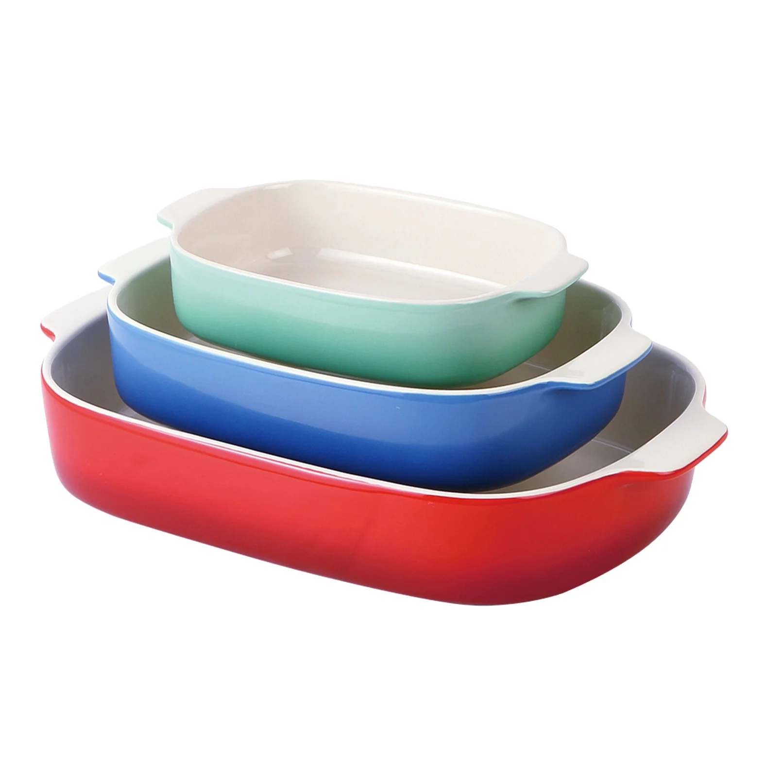 Керамическая прямоугольная жаропрочная посуда UNICASA 16,75 дюйма, противень для выпечки подходит для домашнего использования