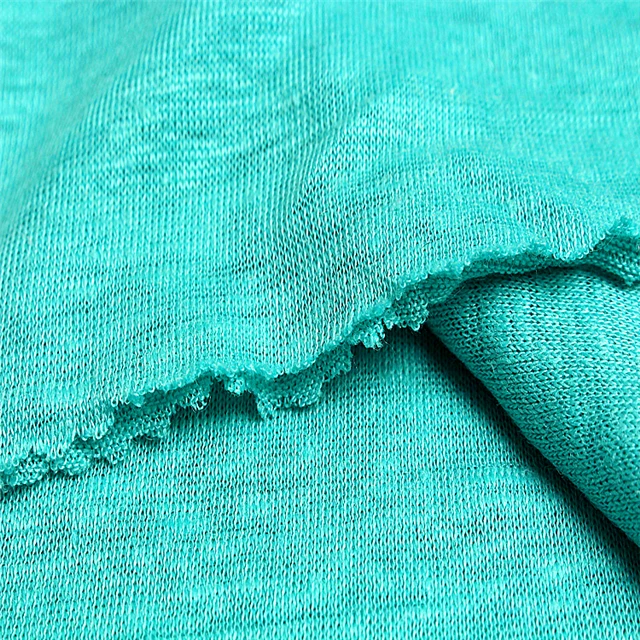 
2019 Wholesale 100% ikat linen knitted fabric for expor/Polo shirt/home textile/garment/soft beautiful cheap 