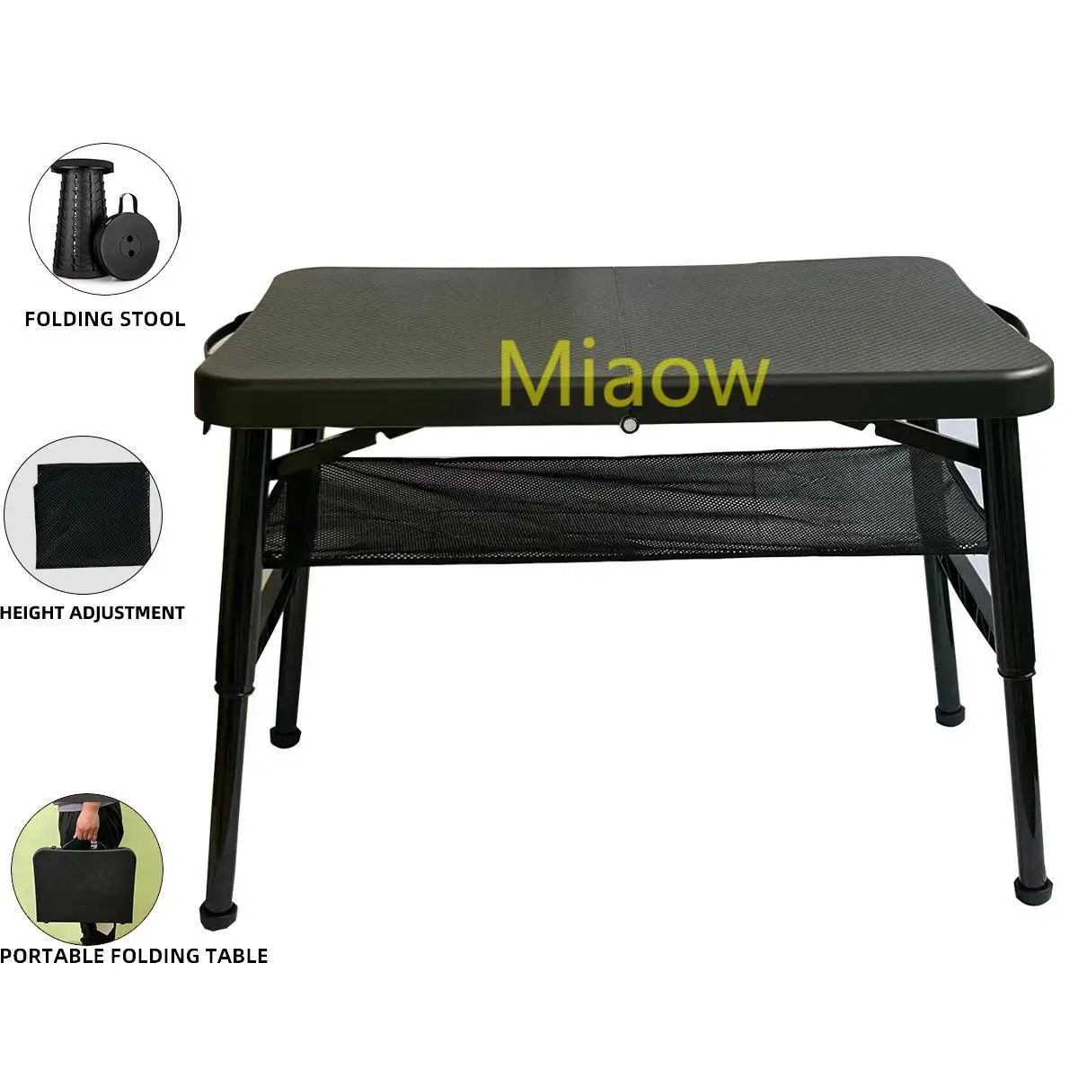 adjustable height Colored original manufacturer with own patent rectangle portable outdoor folding table camping