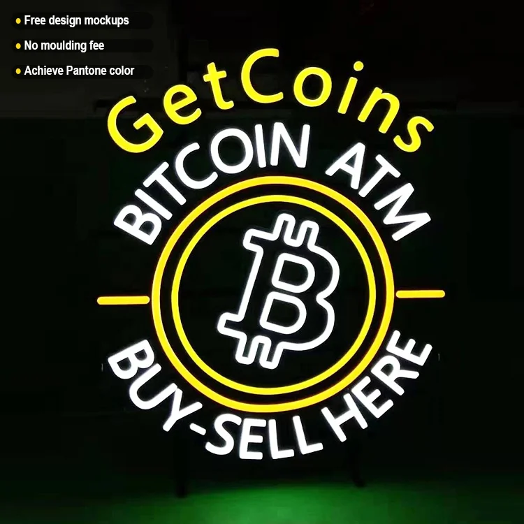  Coin Accepted Neon Led Light Letter Sign Custom Dollar Electronic Insegne