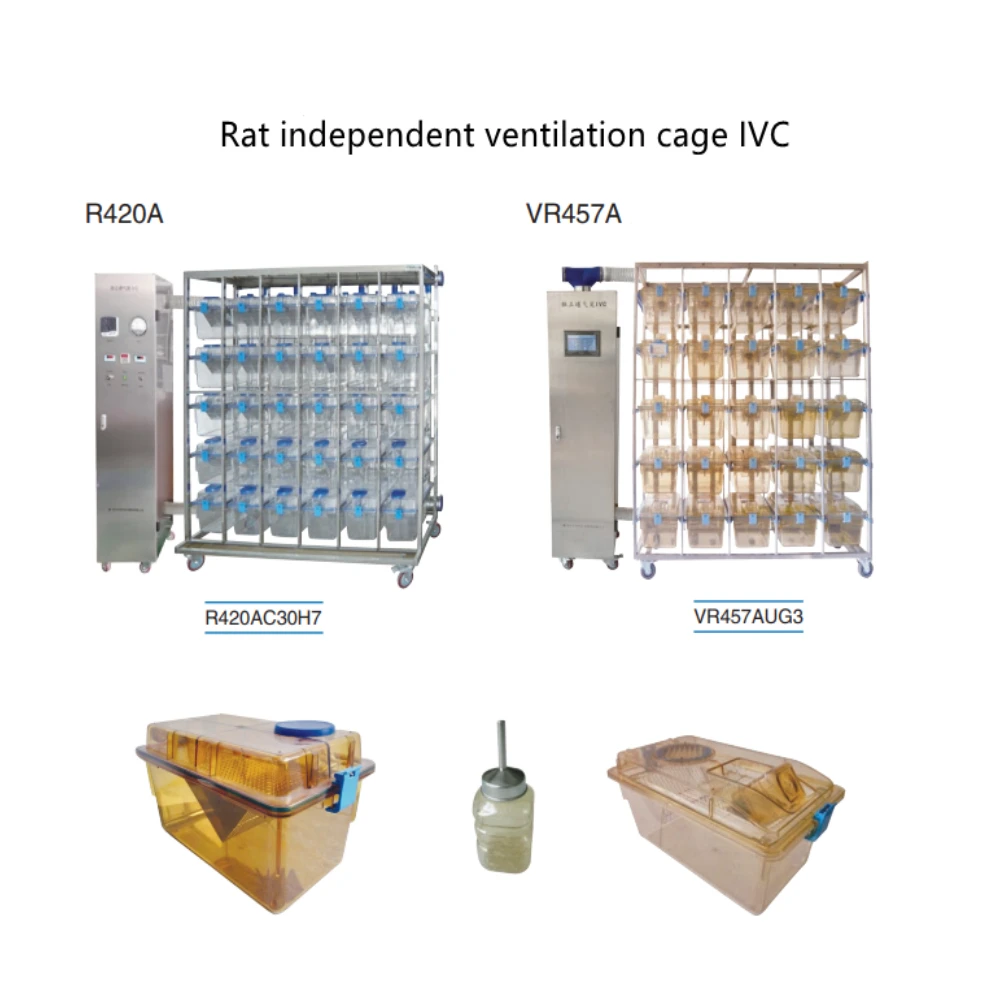 Lab IVC System equipment Stainless steel test stand safe rodent transport cart