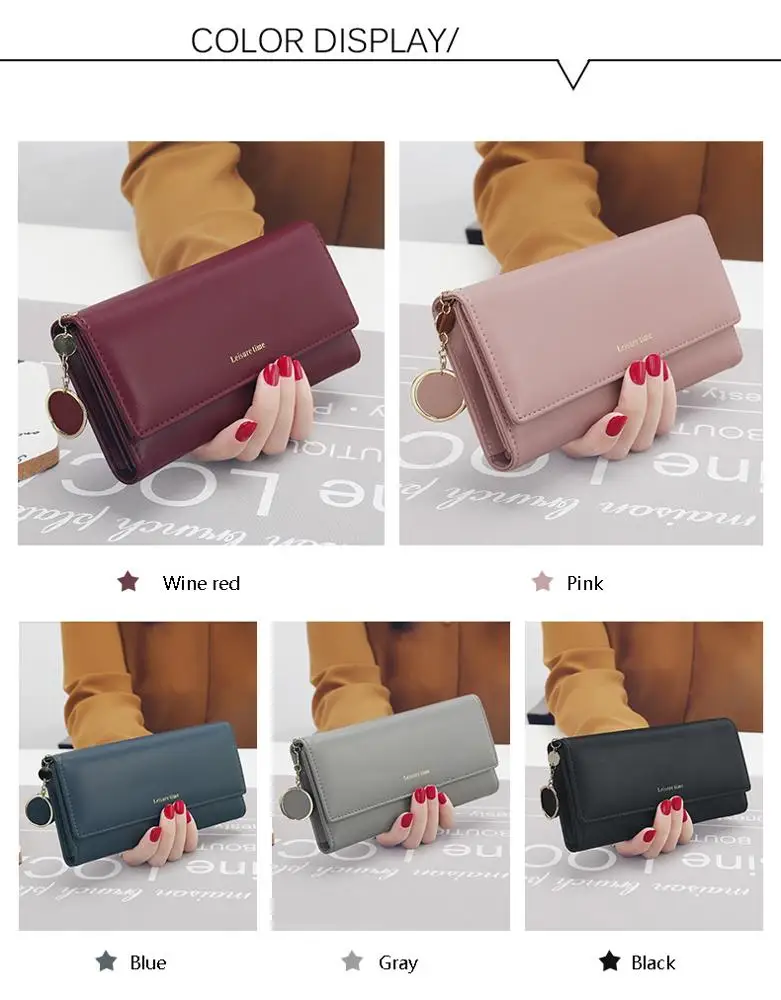 Wholesale woman card holder fashion coin purse female leather wallet purse bag designer girl wallets