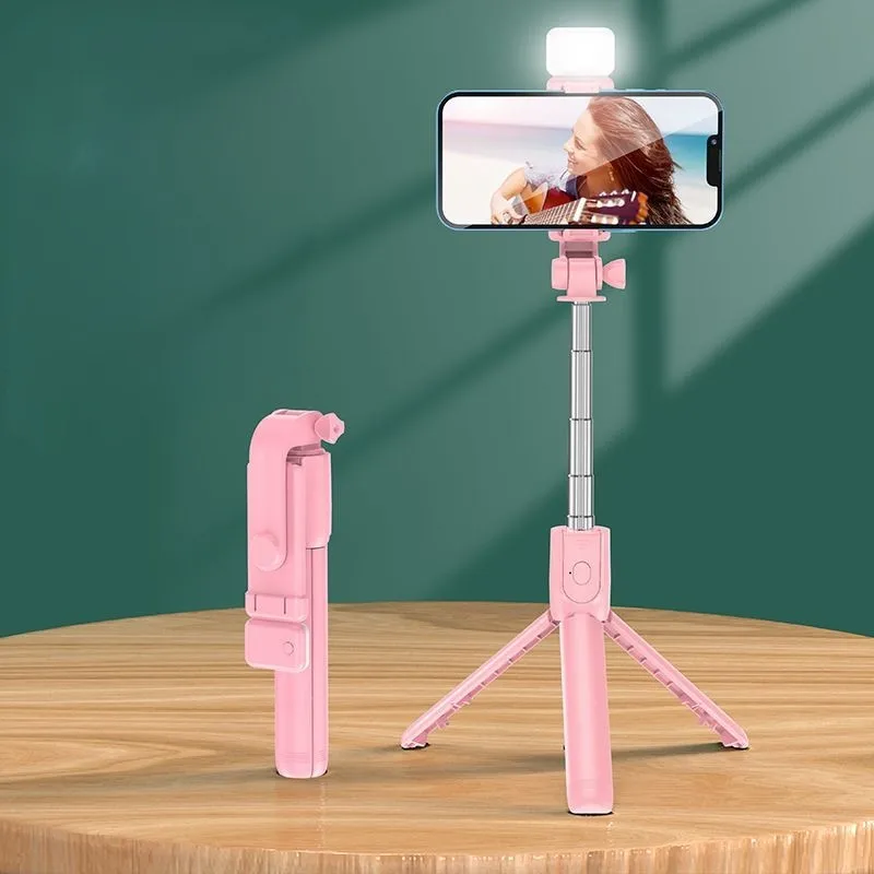 New High-Value 360-Degree Flexible Selfie Stick With Light Foldable Long-Distance Shooting Selfie Tool