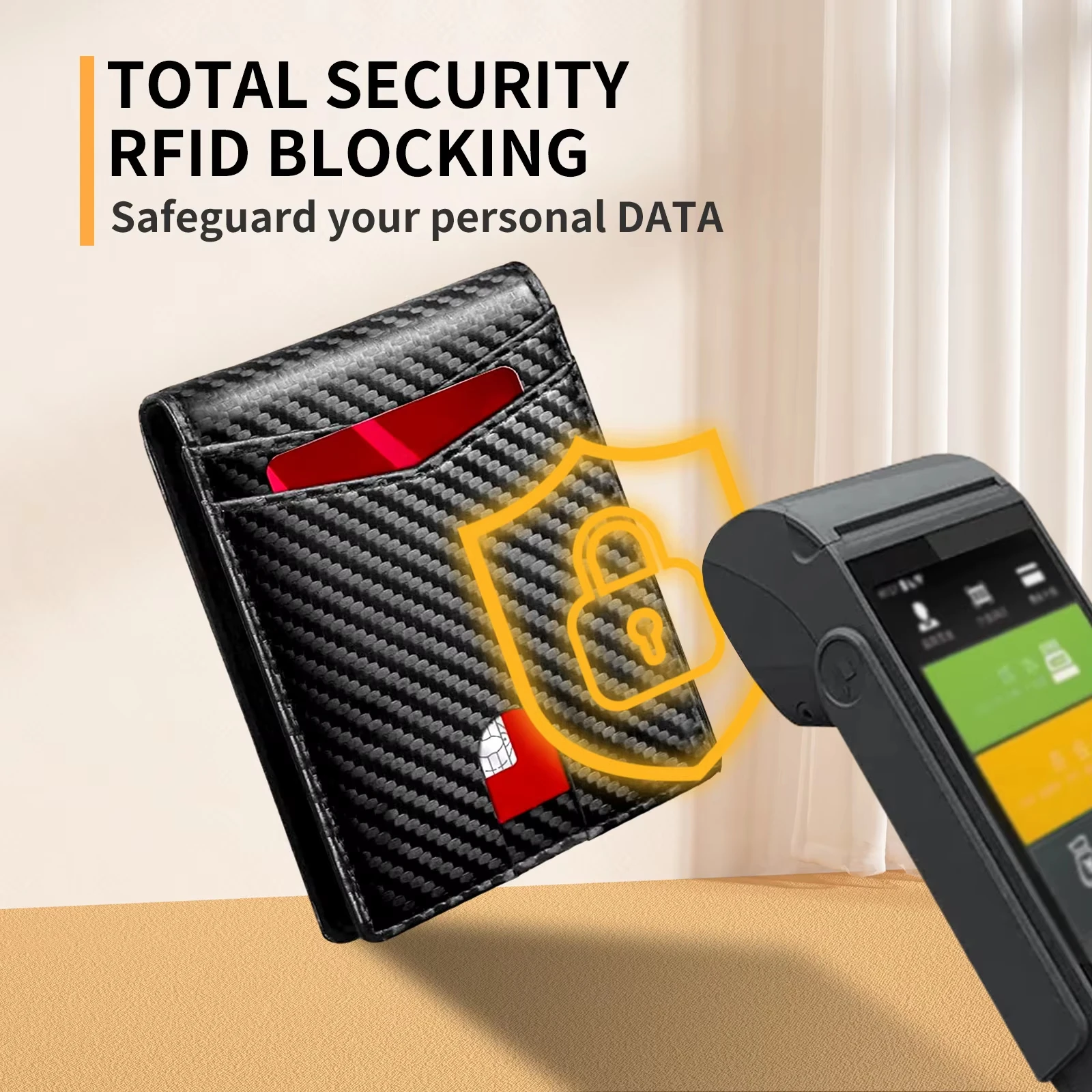 Vintage Crazy Horse Classic Brown Leather Wallet RFID Blocking Custom Slim Credit Card Holder Wallet For Man