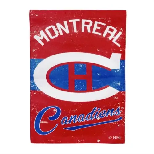 Montreal Canadiens Vintage Garden Flag 2-Sided Retro Banner Hockey