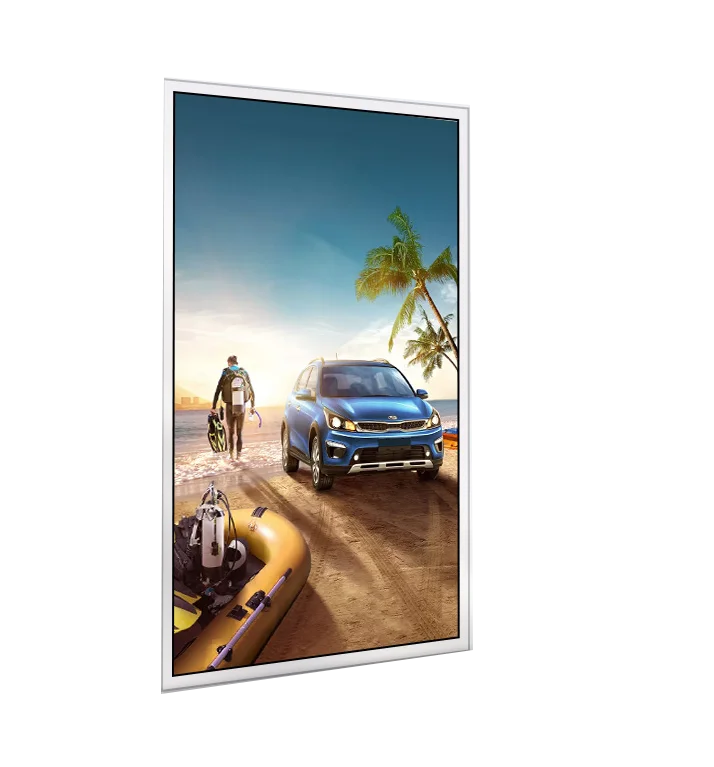 43 Inch Super Slim Two Sides Transparent Oled Digital Signage Hanging Lcd Advertising Display Screen