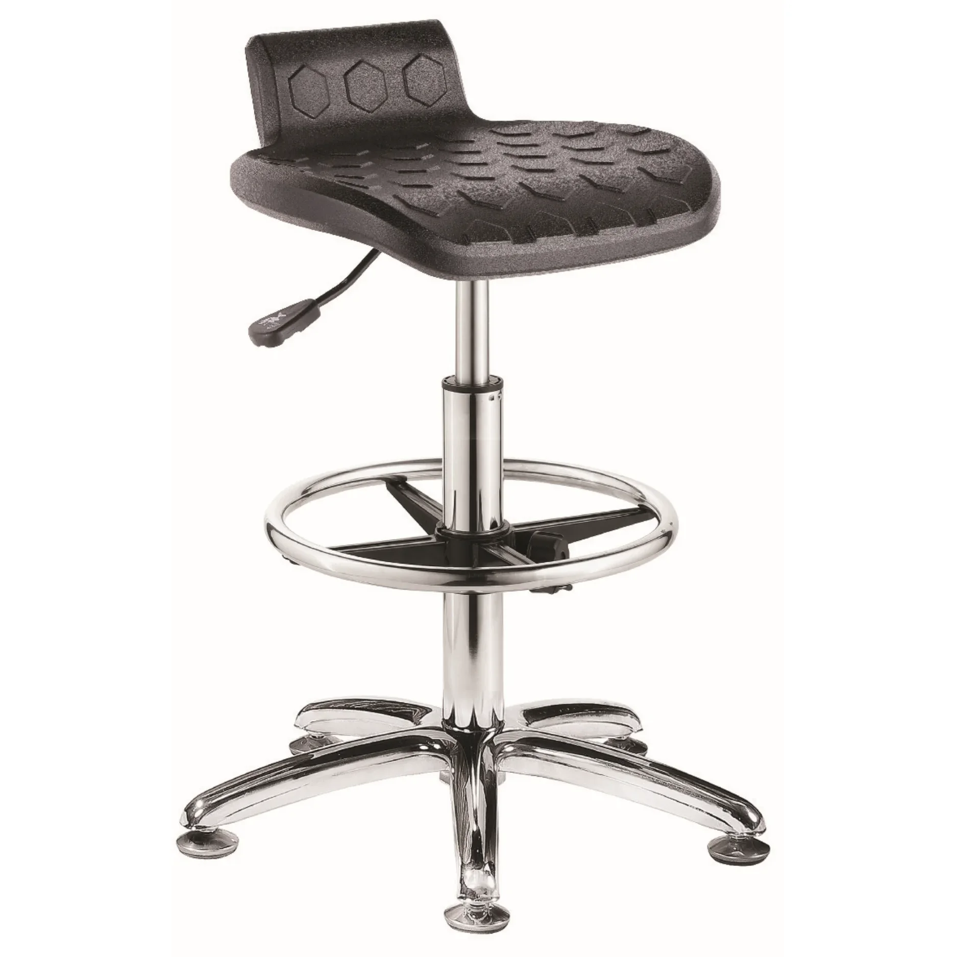Ergonomic Contour Polyurethane Height Adjustable Lab & Factory Chair PU Anti-static Stool