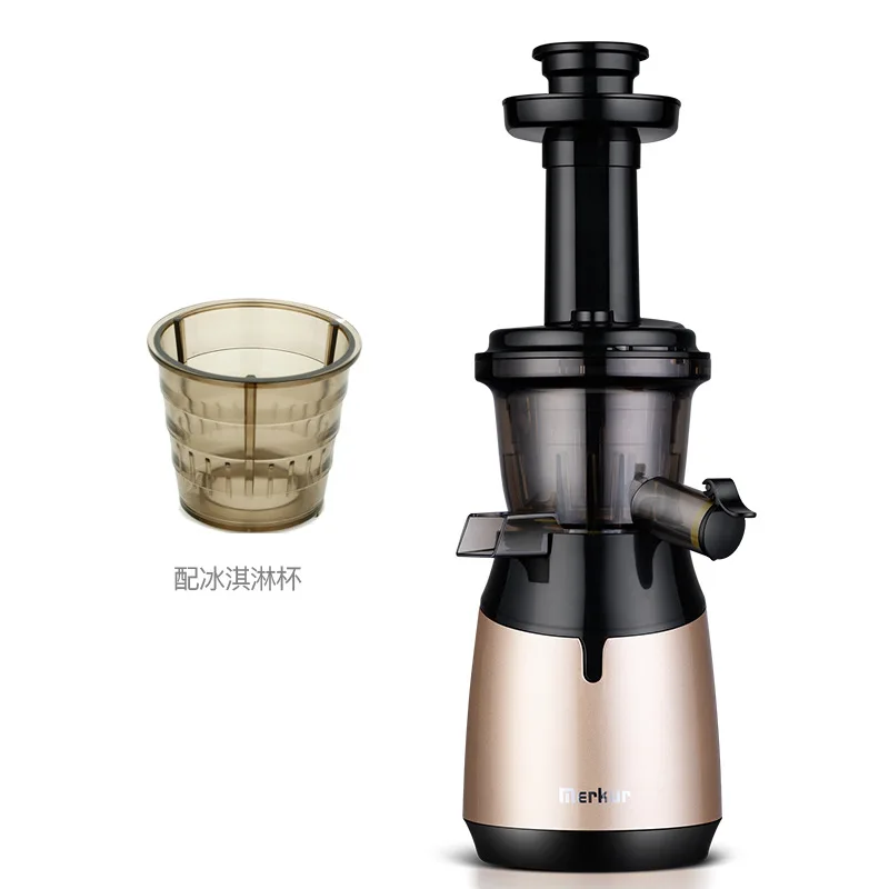 Household easy-to-clean slow-speed fruit and vegetable juicer, small-diameter milkshake machine and original juice machine