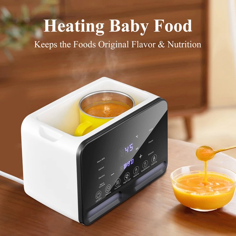 Intelligent Temperature Adjust Baby Bottle Warmer Steam Sterilizer 24 Hours Keep Warm Baby Formula Milk Warmer
