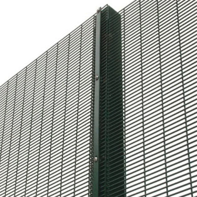 Galvanized 358 Anti Climb Security ClearVu Mesh Panel Fence for Prison Airport Border Factory Railway Gas Pipelines Substation