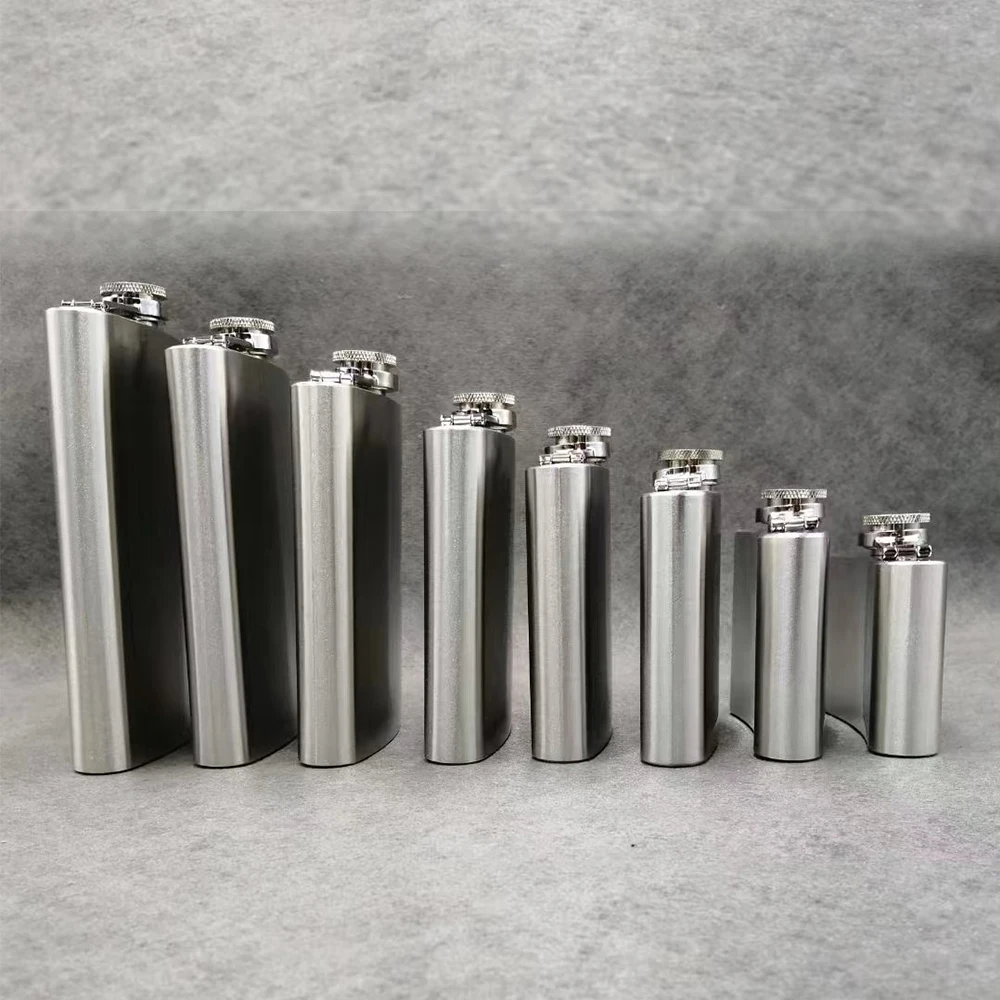 Creation Factory Direct Wholesale Luxury Gold Stainless Steel Alcohol Hip Flasks Set Whiskey Bottle