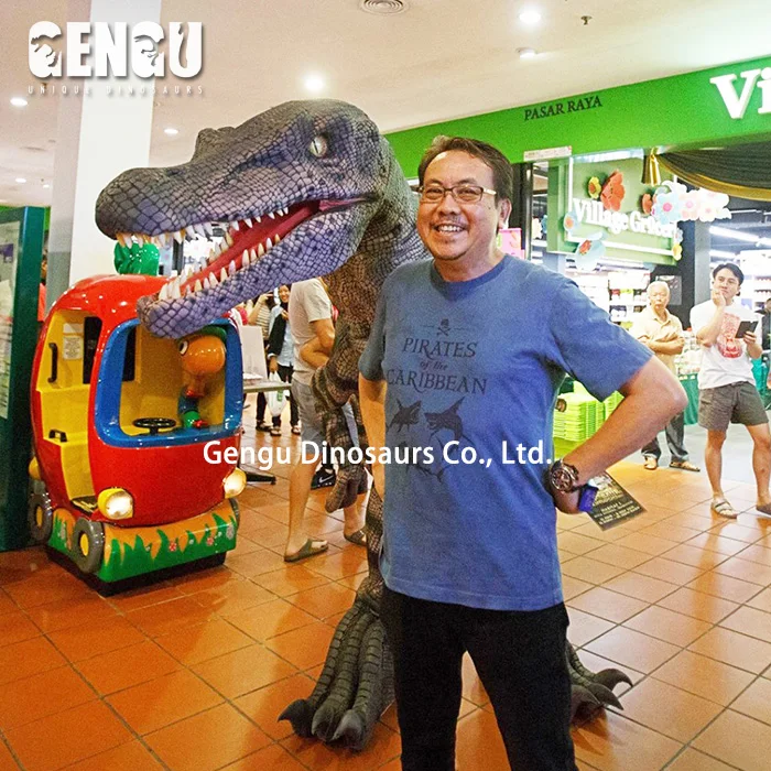 Dinosaur Full Head Mechanical Dinosaur Costume for Adults