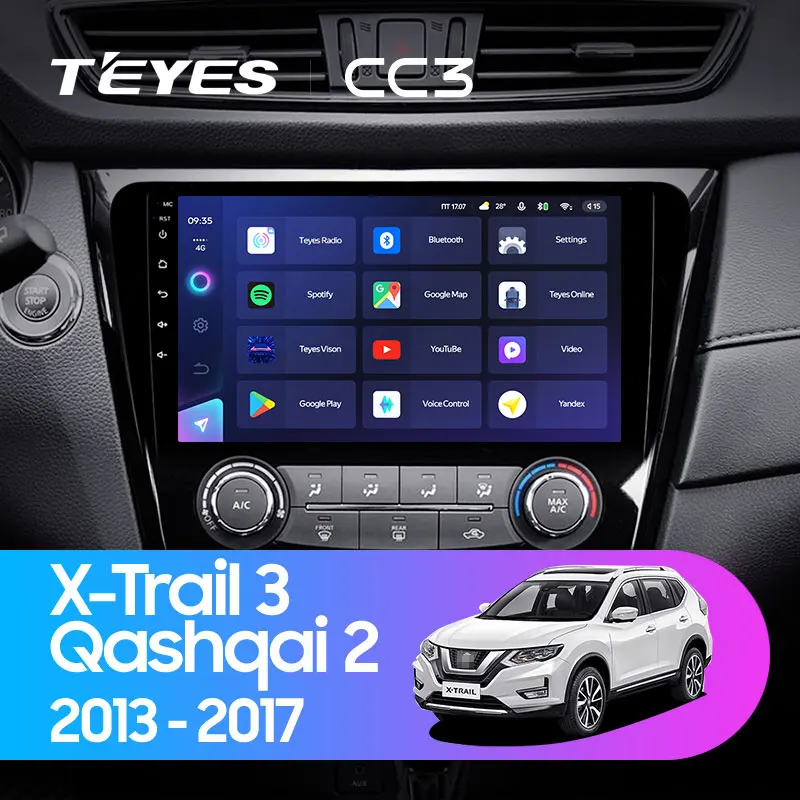
TEYES CC3 For Nissan X-Trail xtrail X Trail 3 T32 2017 Qashqai 2 J11 Car Radio Player stereo No 2din 2 din dvd navigator 