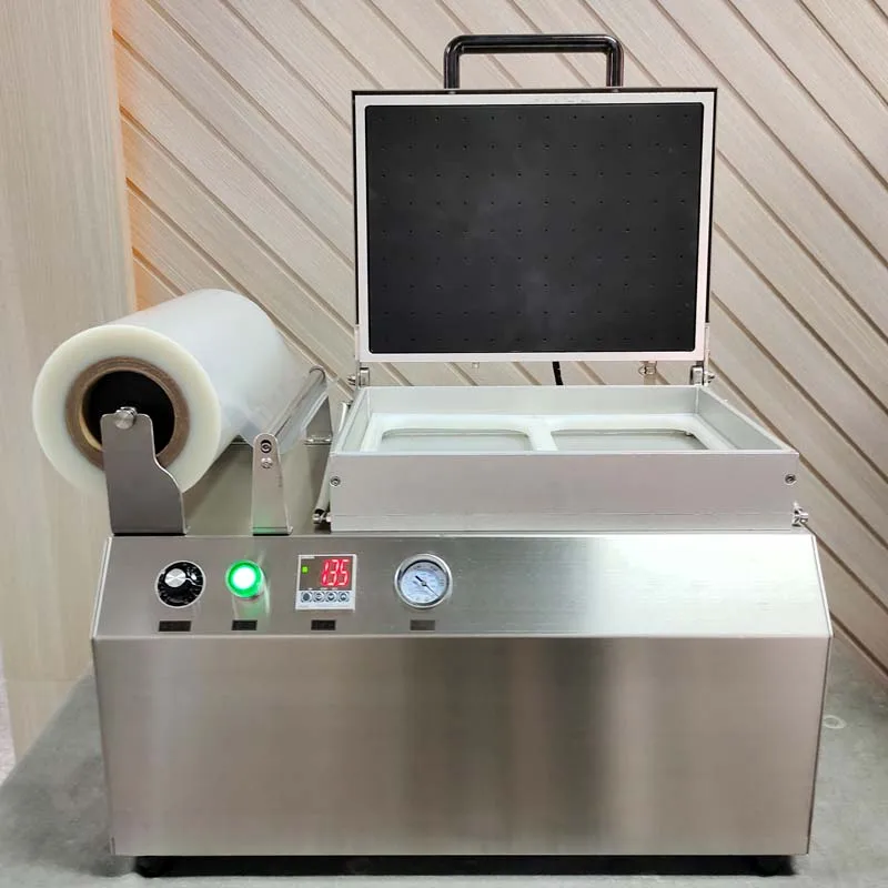 transparent plastic film cover for pp tray with raw food or meat or fish use for machine