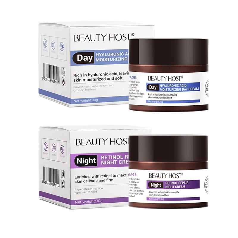New Arrival Retinol Night Face Cream Anti Aging Anti Wrinkle Moisturizing Hyaluronic Acid Face Day And Night Cream