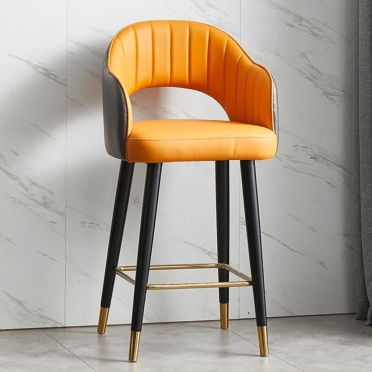 Простой повседневный макияж кофейный барный стул стильный стул