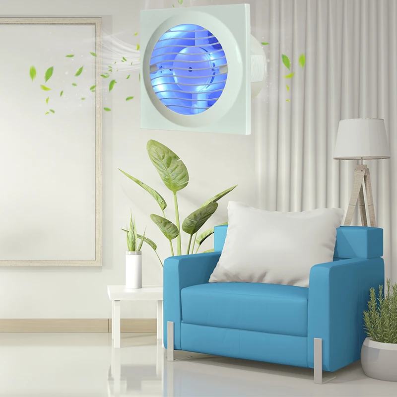 SEICOI factory custom 4 inch bathroom exhaust fan grills wall mounted ventil exhaust with humidity regulator