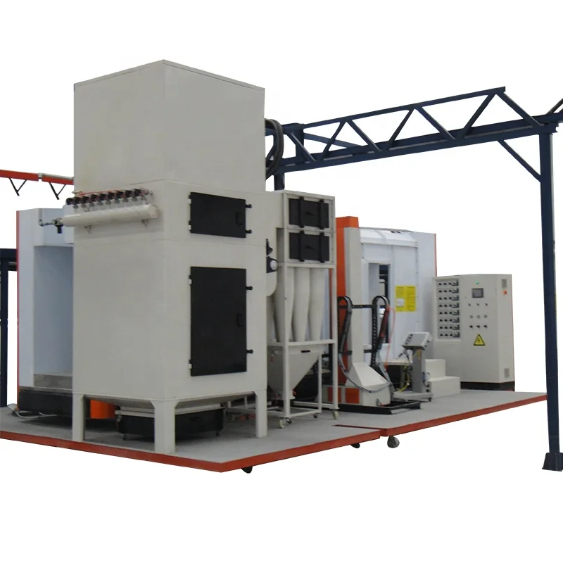 Multi cyclone filter automatic powder coating spray paint booth