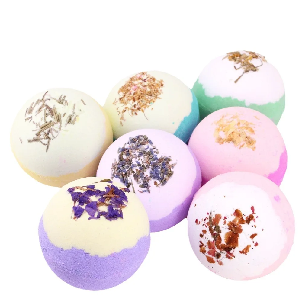 Natural Vegan Organic Shower Bombs With Essential Oils Aromatherapy Handmade Luxury Bath Balls Bath Bombs Relax Fizzy Bath Bomb