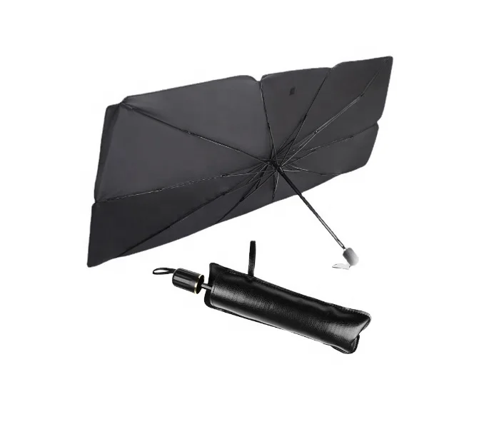 Wholesale factory umbrella car use protect sunshade folding umbrella with 8 ribs