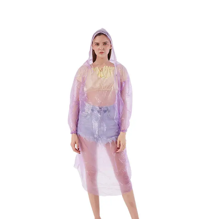 Portable disposable raincoat waterproof easy to carry emergency raincoat suitable for travel camping riding