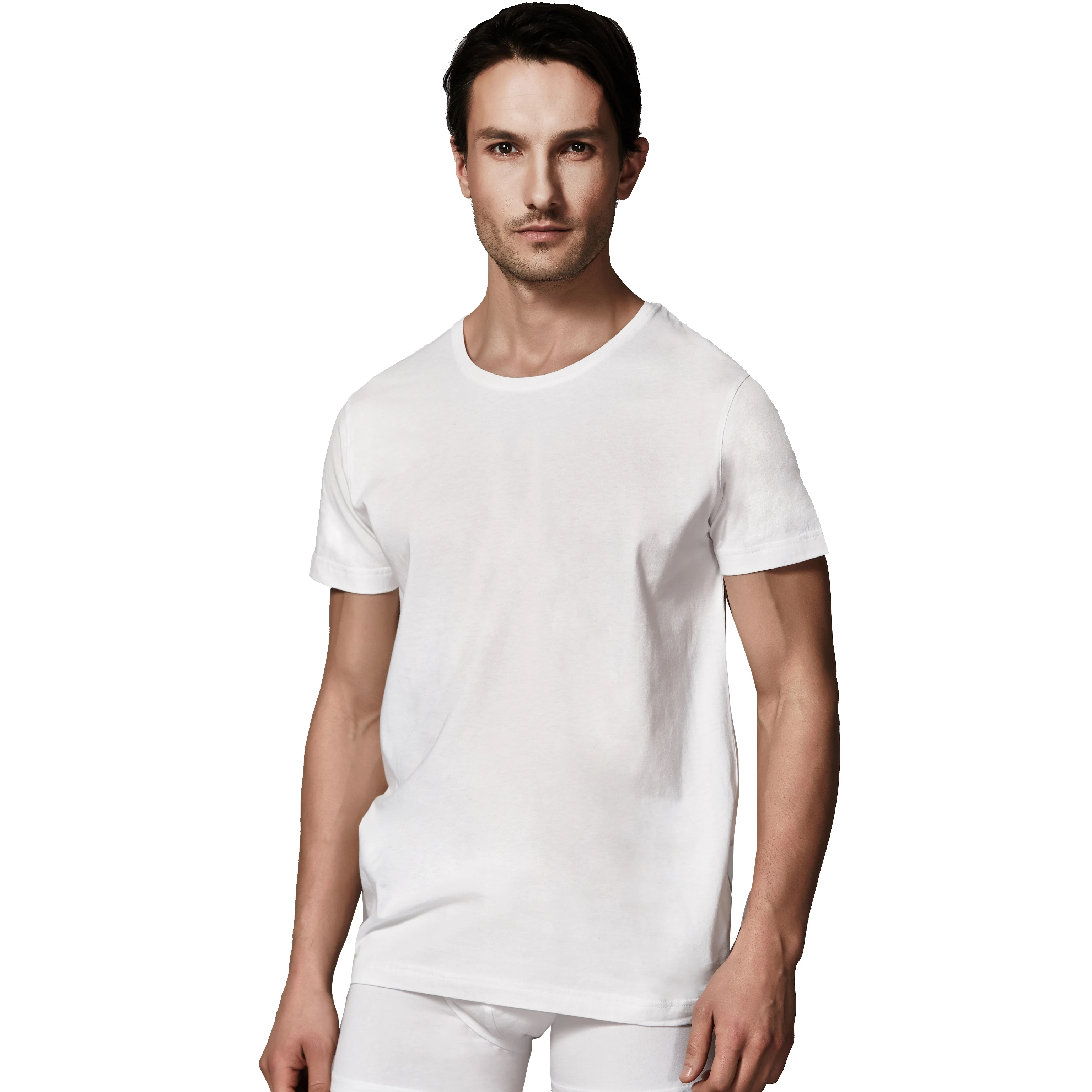 Peony & Buyoh Plus size breathable blank custom white 100% organic cotton t shirt