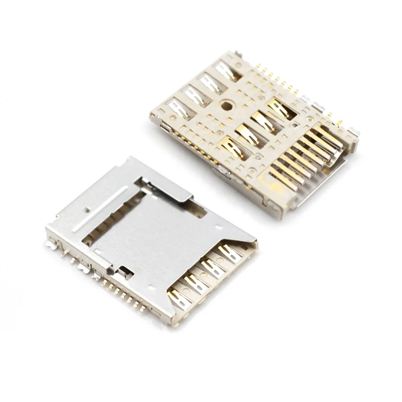 2.3H 2 in 1 Dual nano SIM card SMD connector Molex 1042391430 nano sim+tf card holder sim and sd card Three choose two