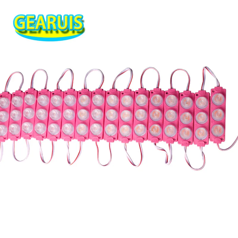 LED Module 7520 3030 chips 2W Cold white Warm White Blue Pink Waterproof Light Advertising lamp Injection plastic DC 12V 24V