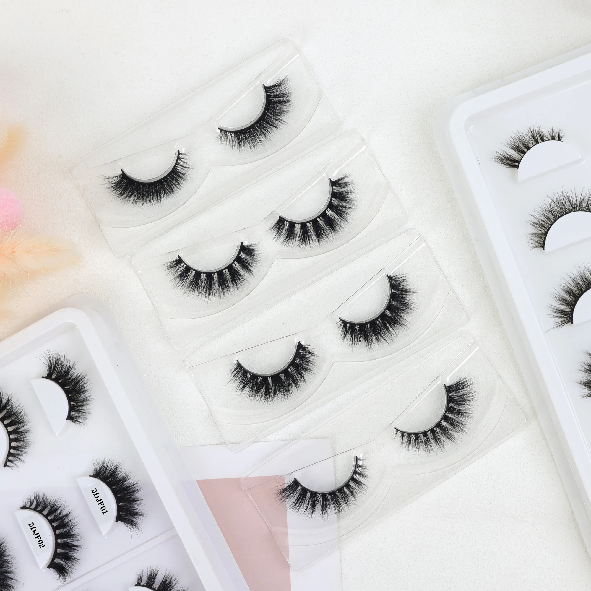 Short 3D Curl Mink Eyelash Vendor Private Label Packaging Real Lashes Natural Lash Trip