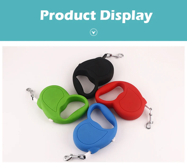 Wholesale high quality pet accessories adjustable length  3m pet tractor pet collars leashes collar para perro